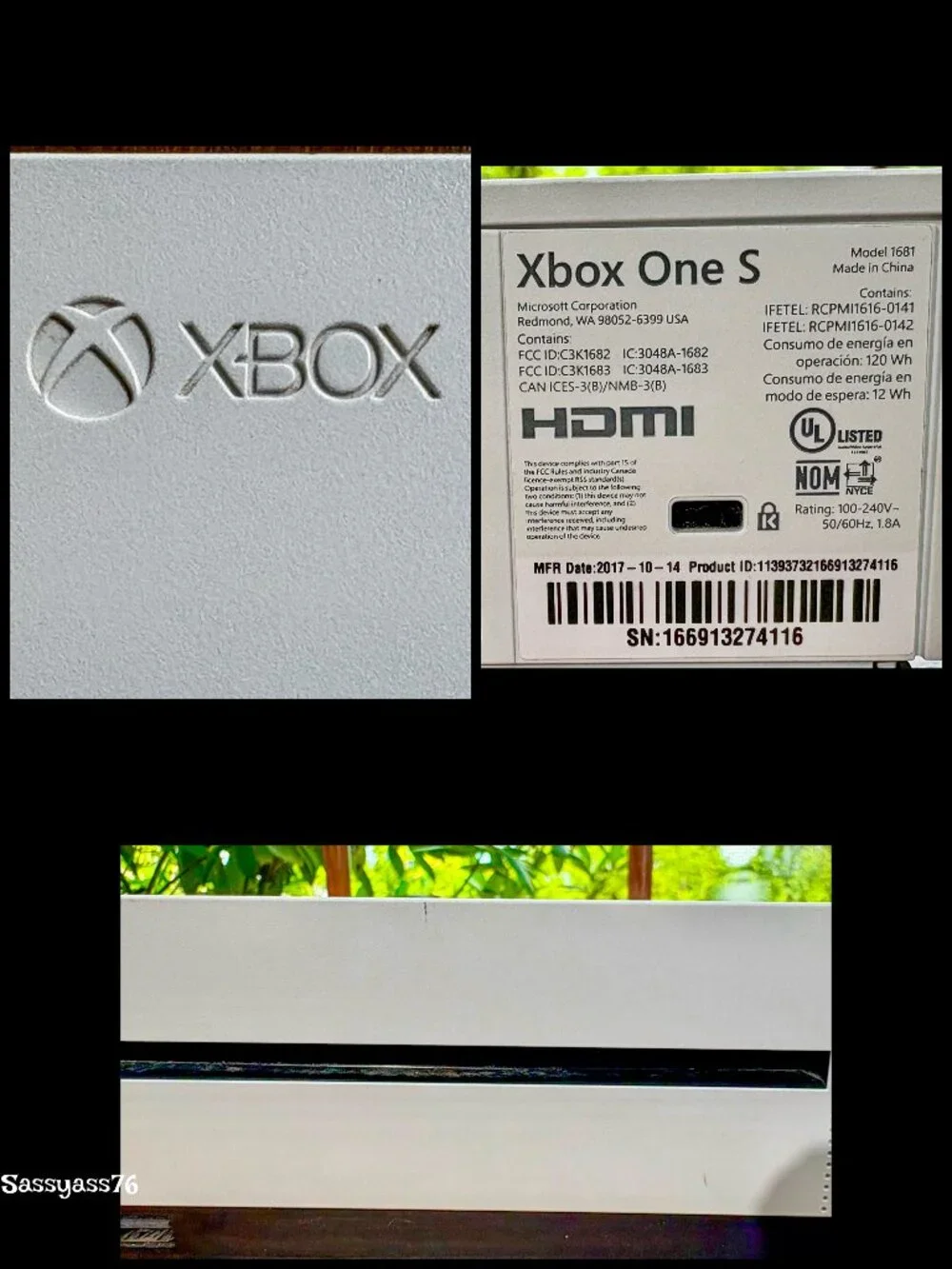🆕XBOX▪️ONE S Console 2 Controllers 2 Battery Stations 3 Batteries & 6 Games